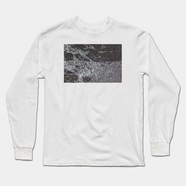 Dark black glue such to cement, Long Sleeve T-Shirt by textural